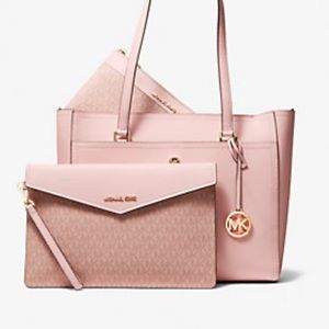 Maisie Large Pebbled Leather 3-In-I
Tote Bag Micheal Kors